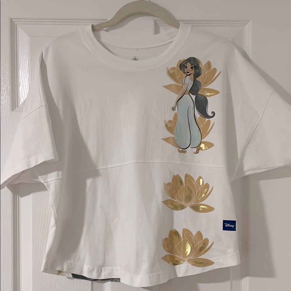 Disney White “Unlock the Magic Jasmine Spirit Jersey”  
Sold out online/at parks